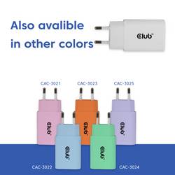 club3D CAC-3020 USB nabíječka, USB Power Delivery (USB-PD) , USB-C® zástrčka, 30 W, Power Delivery 3.0, bílá