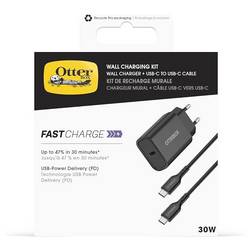 Otterbox síťový adaptér / napájení, USB Power Delivery (USB-PD) , USB-C®, 30 W, Dodávka energie, černá