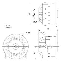 Visaton DK 133 - 8 Ohm tlakový reproduktor 15 W bílá 1 ks