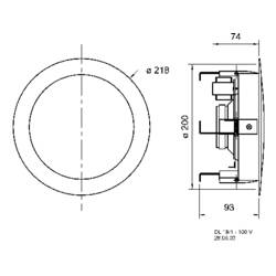 Visaton DL 18/1 - 100 V (RAL 9016) stropní reproduktor, 6 W, 100 V, bílá, 1 ks