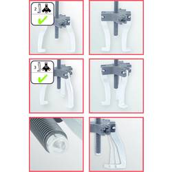 KS Tools 6404205 Stahovák Upínací rozsah 165 mm Počet háčků 3