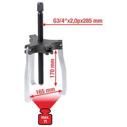 KS Tools 6404205 Stahovák Upínací rozsah 165 mm Počet háčků 3