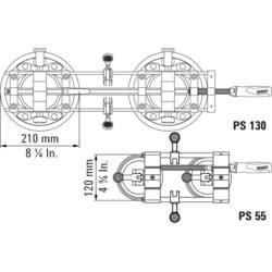 Upínač desek Bessey PS130, robustní a silný Bessey PS130 Rozpětí (max.):130 mm Vnější délka: 770 mm