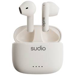 Sudio A1 Headset do uší (In Ear) Bluetooth® stereo bílá headset, Nabíjecí pouzdro, dotykové ovládání