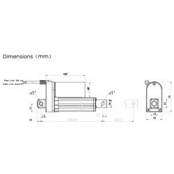 TRU COMPONENTS lineární servomotor TC12-50-500 TC-13492768 délka 50 mm Posuvná síla 500 N 12 V/DC 1 ks