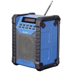 Denver WRD-60 111111200030 odolné rádio, DAB+, DAB, FM, AUX, FM, DAB+, s akumulátorem, voděodolné, černá, modrá