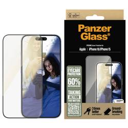 PanzerGlass Eyecare ochranné sklo na displej smartphonu Apple iPhone 15, iPhone 16 1 ks Chránící proti otiskům prstů, odolné vůči poškrábání 2865