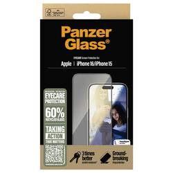 PanzerGlass Eyecare ochranné sklo na displej smartphonu Apple iPhone 15, iPhone 16 1 ks Chránící proti otiskům prstů, odolné vůči poškrábání 2865