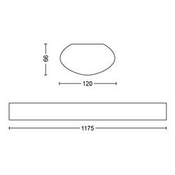 Philips LED Projectline Batten W12L117 5300lm 4000K 8718696169407 LED světlo do vlhkých prostor 50 W přírodní bílá bílá