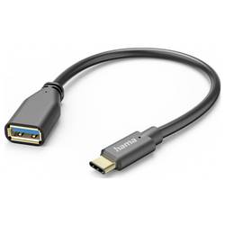 Hama USB kabel USB 3.2 Gen1 USB-A zásuvka, USB-C ® zástrčka 0.15 m černá 00201605