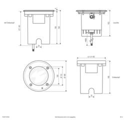 EVN PC67101502 PC67101502 podlahové svítidlo LED 15 W nerezová ocel