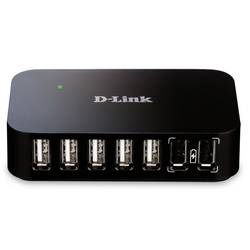 D-Link DUB-H7/E USB Hub 7 portů USB-A USB 2.0 480 MBit/s s portem pro rychlé nabíjení černá DUB-H7/E