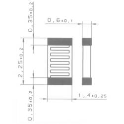 Yageo Nexensos SMD 0805 V 32207605 platinový teplotní senzor, Pt100, -50 do +130 °C