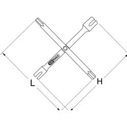 KS Tools 1166200 Křížový klíč