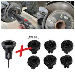 KS Tools 100.5085 Sada pro brusky na náboj kola, Ø 40 mm, 7 ks