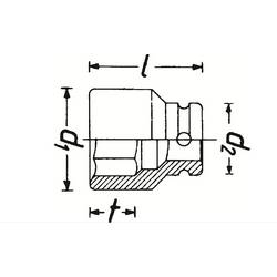 Hazet 900SG-21 nástrčný klíč (ořech), 1/2, 900SG-21