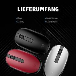 HP 240 Bluetooth-Maus (Empire Red) optická myš, přenos Bluetooth®, 3 tlačítko, 1600 dpi, červená