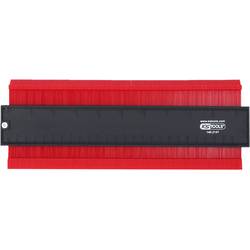 KS Tools 140.2147 Obrysová šablona, plast, 280 mm dlouhá