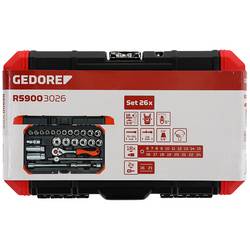 Gedore RED R59003026 sada nástrčných klíčů, metrický, 3/8, 26dílná, 3300053