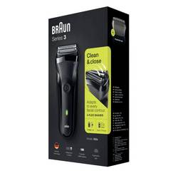 Braun 300s - Series 3 163305 foliový zastřihovač černá