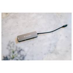 Verbatim 32155 USB Hub USB 3.2 (Gen 1x1) , USB-C™ (USB 3.2 Gen 1), HDMI™, USB 2.0 USB 3.2 Gen1, USB 2.0 5 GBit/s UHD, s hliníkovým krytem černá Essentials