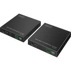 Digitus DS-55350 HDMI™, HDMI® vstup, HDMI® výstup, SFP , Konektor pro síťový adaptér, RS232, microUSB, na sluchátka (jack 3,5 mm) HDMI extender přes optický