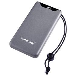 Intenso F20000 powerbanka Li-Pol, 20000 mAh, Quick Charge, Dodávka energie, USB-A, USB-C®, šedá, Indikátor stavu