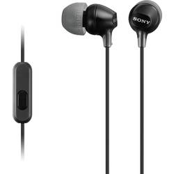 Sony MDR-EX15AP špuntová sluchátka (In Ear) kabelová stereo černá headset mobil