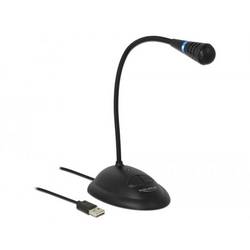 husí krk USB mikrofon Delock 65871 Druh přenosu:USB, kabelový vč. kabelu, stojan