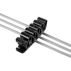 TRU COMPONENTS kabelová spona samolepicí 630913 Průměr kabelového svazku (rozsah) 8 mm (max) černá 1 ks