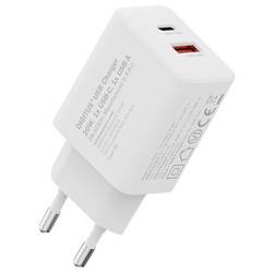 Digitus DA-10300 USB nabíječka, 1x USB A , 1x USB-C®, 20 W, bílá