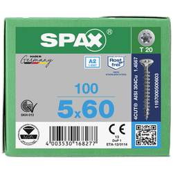 SPAX 1197000500603 R 88091 Senkkopf T-STAR šroub do dřeva 5 mm 60 mm T-STAR plus nerezová ocel A2 100 ks