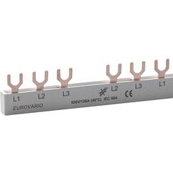 Doepke 09920185 Sběrnice DOEPKE, vidlice, 3pólový, 12 TE, 63 A (L1, L2, L3-N + L2, L3, L1, L2, L3 x 2) Phase busbar 10 mm² 63 A 690 V 1 ks