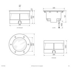 EVN PC67102402 PC67102402 podlahové svítidlo LED 24 W nerezová ocel