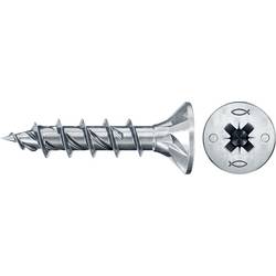 Fischer 670389 Power-Fast II CZF šrouby do dřevotřísky 5 mm 25 mm křížová drážka Pozidriv ocel galvanizováno zinkem 200 ks