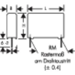 Wima MKS4J041506F00KSSD 1 ks fóliový kondenzátor MKS radiální 1.5 µF 630 V/DC 10 % 27.5 mm (d x š x v) 31.5 x 15 x 26 mm