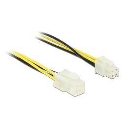 Delock napájecí kabel [1x - 1x ] 0.3 m černá, bílá, žlutá