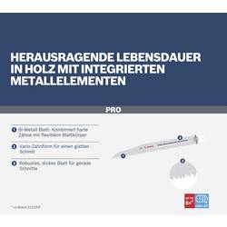 Bosch Accessories 2608657610 Pilový plátek do pily ocasky S 1110 VF - Heavy for Wood and Metal Délka řezacího listu 225 mm 5 ks