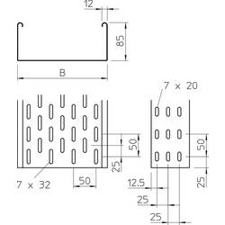 OBO Bettermann 6057403 kabelový žlab (d x š x v) 3 m x 400.00 mm x 85.00 mm 3 m