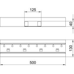 OBO Bettermann 6277260 T spojka (š x v) 130 mm x 70 mm 1 ks čistě bílá