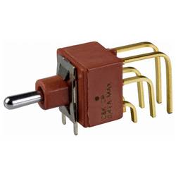 C & K Switches E203MD1AV2BE Toggle Switch E Series 20 V/AC, 20 V/DC 2x zap/vyp/zap IP57 1 ks Bulk