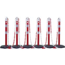 Cimco 182790 Plastový stojan na řetěz 6 sloupky 5 řetězů po 3 m. (Ø x v) 370 mm x 380 mm