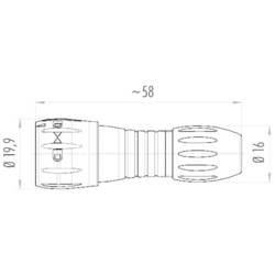 binder 99-0771-000-08 kulatý faston, 1 ks