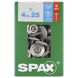 SPAX 4587000450257 Klempířský šroub 4.5 mm 25 mm T-STAR plus nerezová ocel A2 75 ks
