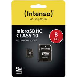 Intenso High Performance paměťová karta microSDHC 8 GB Class 10 vč. SD adaptéru