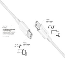 LogiLink Kabel USB-C USB 2.0 USB-C ® zástrčka 1 m bílá CU0341