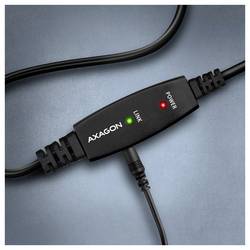 AXAGON USB kabel USB 2.0 10 m černá ADR-210B
