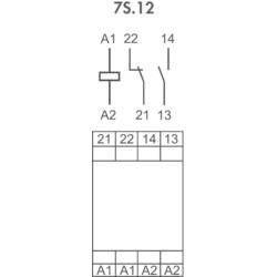 Finder 7S.12.9.024.5110 průmyslové relé , 24 V/DC, 6 A, 1 spínací kontakt, 1 rozpínací kontakt, 1 ks