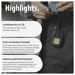 Brennenstuhl MTL 600 A 1173750009 LED kapesní svítilna napájeno akumulátorem 600 lm 1.5 h 50 g