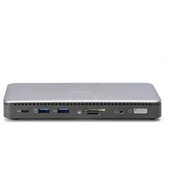 Digitus USB-C® dokovací stanice DA-70917 vč. funkce nabíjení, integrovaná čtečka karet, Podporuje rozlišení 8K při frekvenci 30 Hz (1x) / 4K při 30 Hz (2x)